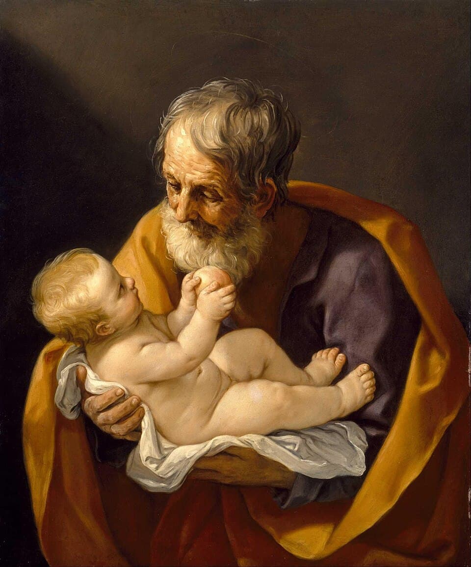 Гвидо Рени, Святой Иосиф и Младенец Иисус, 1640 год, Музей изящных искусств Хьюстона