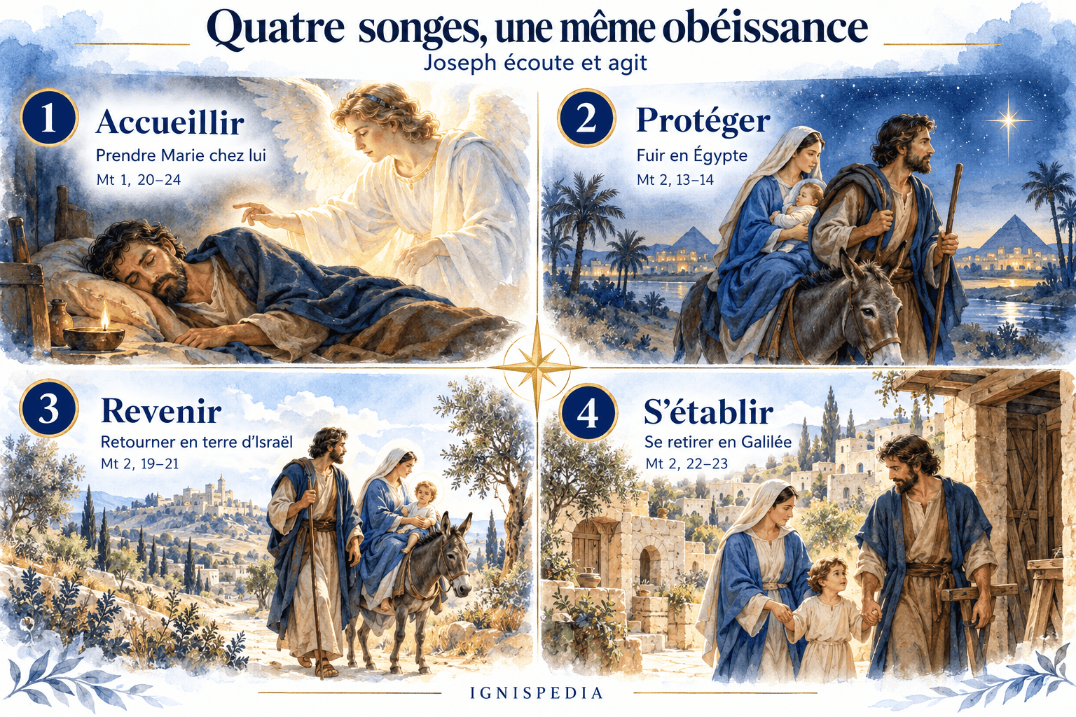 Les quatre songes de Joseph dans l’Évangile selon Matthieu