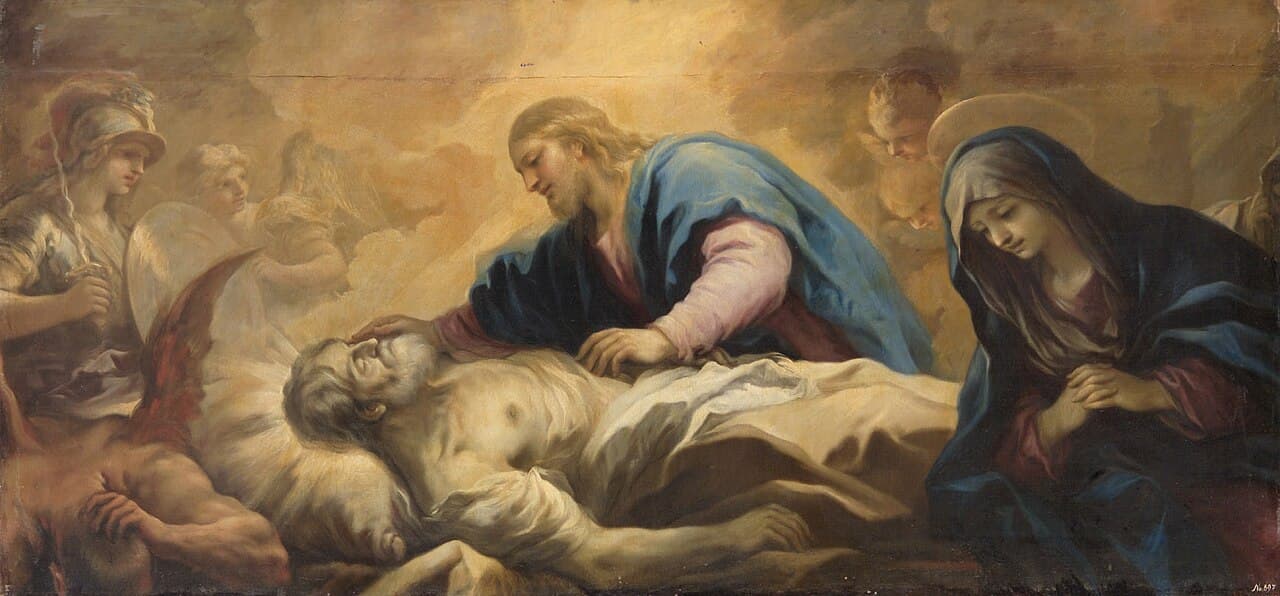 Лука Джордано, Смерть святого Иосифа, 1696, Музей истории искусств, Вена