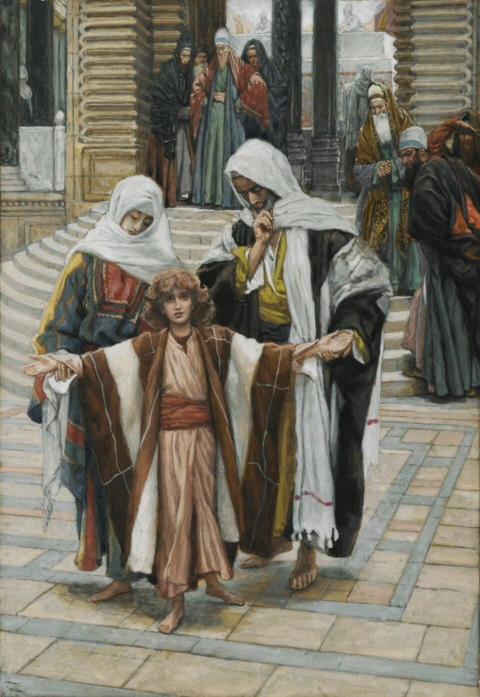 Джеймс Тиссо, Обретение Иисуса в храме, 1886-1894, Бруклинский музей