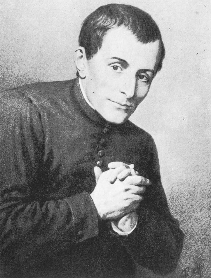 Portrait de Joseph Cafasso par Enrico Reffo, 1895.