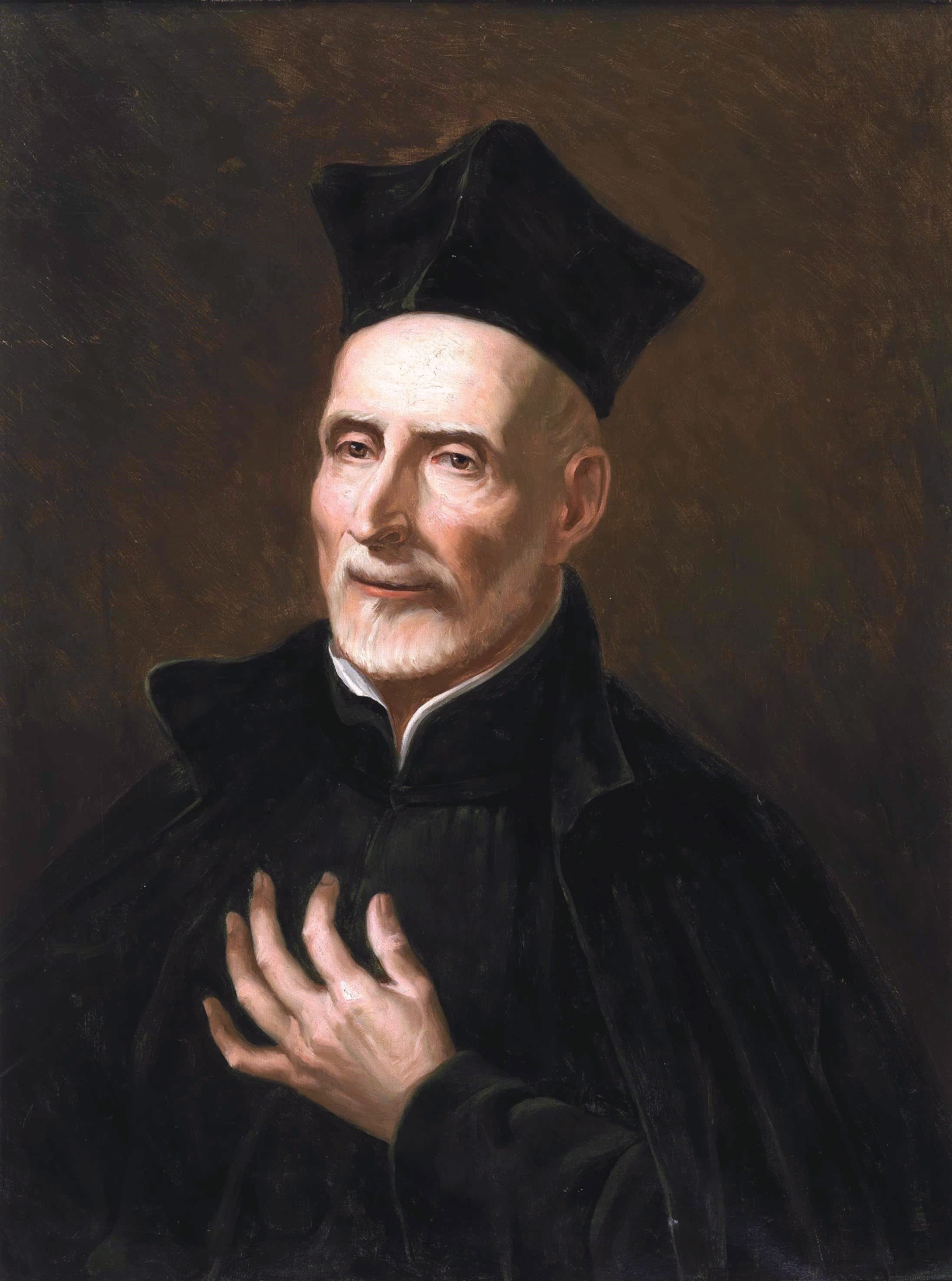 Retrato de san José de Calasanz, cuadro de Francisco Jover y Casanova conservado en el Museo del Prado