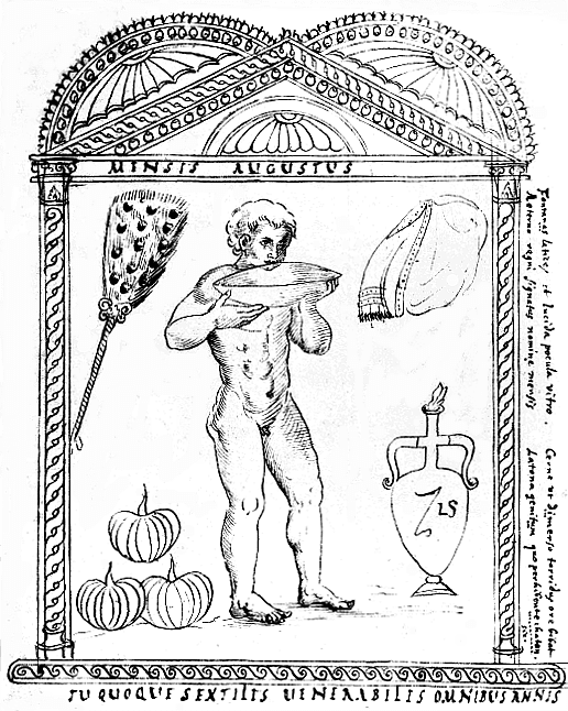 Il mese di agosto nel Calendario del 354