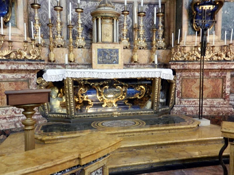 Altar with the tomb of Saint Aloysius Gonzaga in the church of Sant'Ignazio, Rome