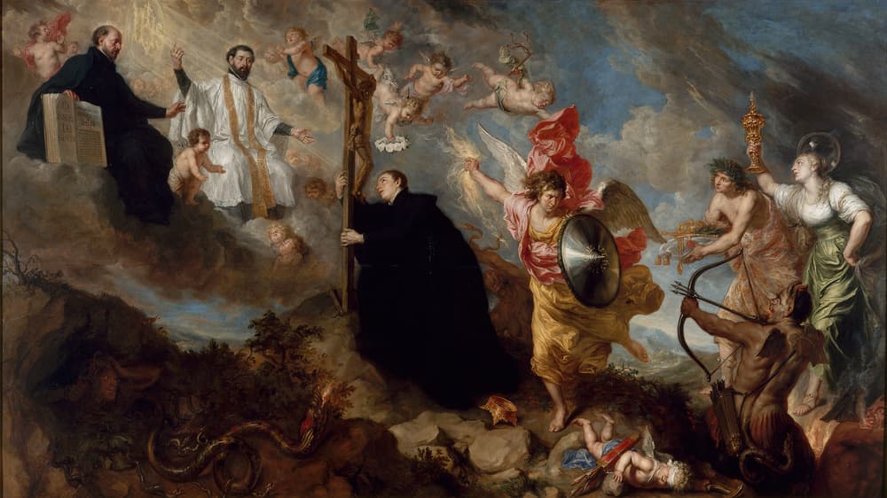 The Vows of Saint Aloysius Gonzaga, painting by Theodoor Boeyermans (1671)