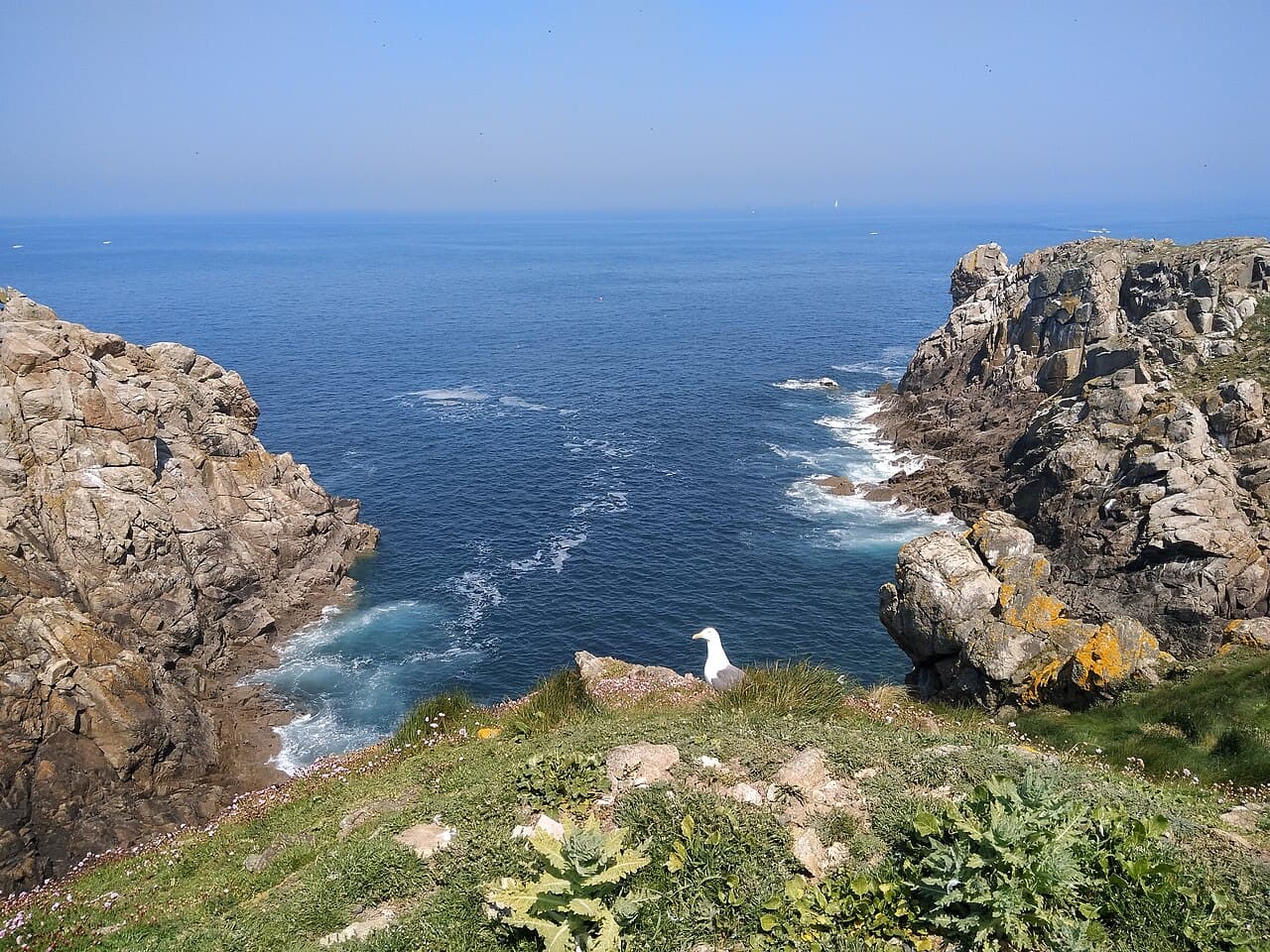 Costa norte de la isla de Cézembre, frente a Saint-Malo