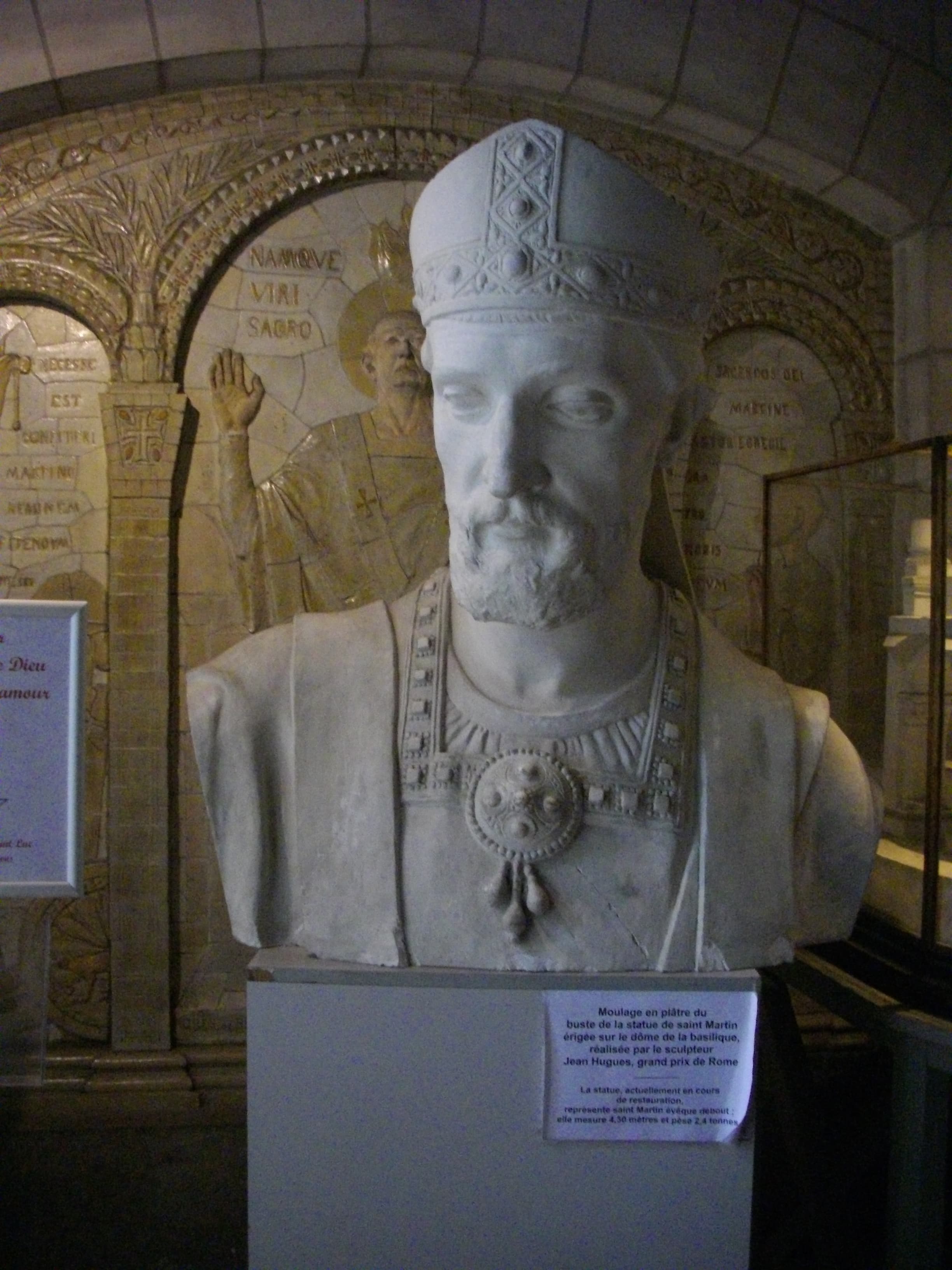 Calco del busto di san Martino di Jean Hugues, basilica di Tours
