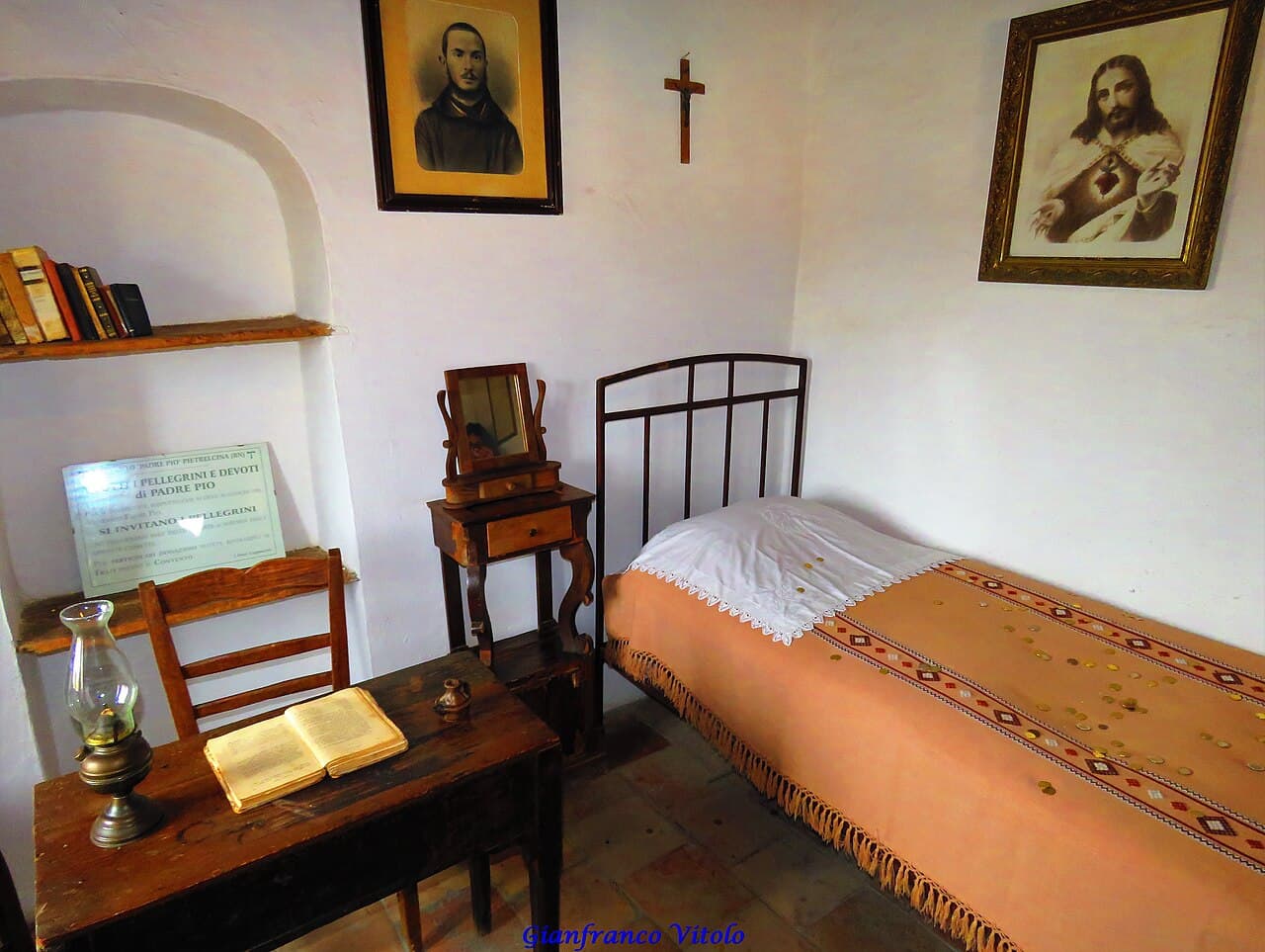 Stanza della casa natale di Padre Pio a Pietrelcina