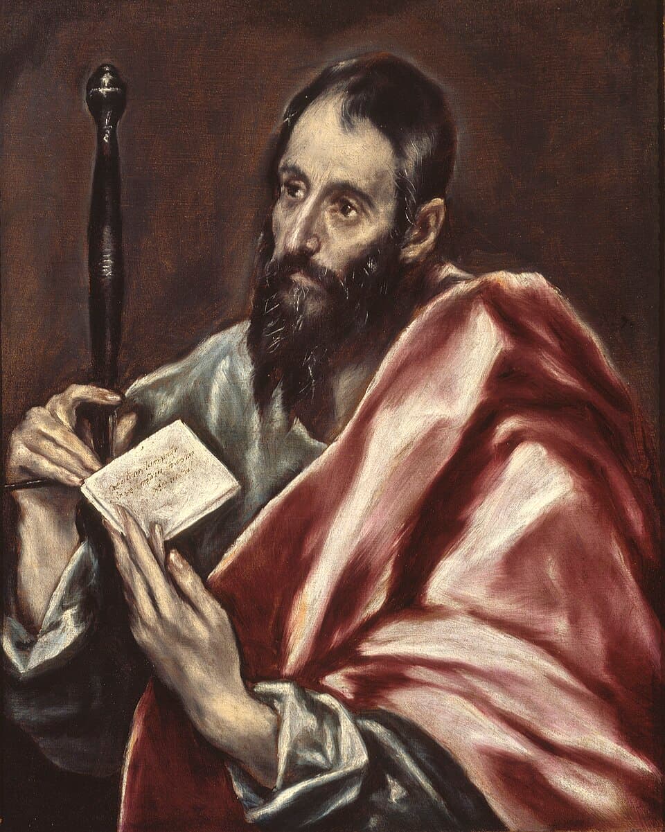 São Paulo com o gládio e um livro, pintado por El Greco