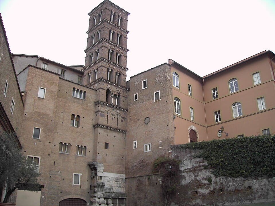 Le campanile et le couvent des Saints-Jean-et-Paul à Rome