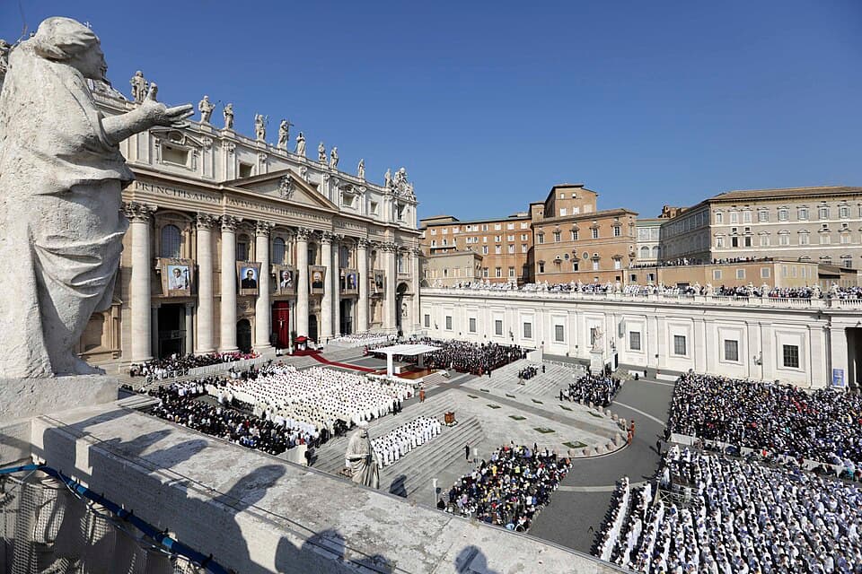 Mass of canonization of Paul VI and the other saints, Saint Peter's Square, on 14 October 2018