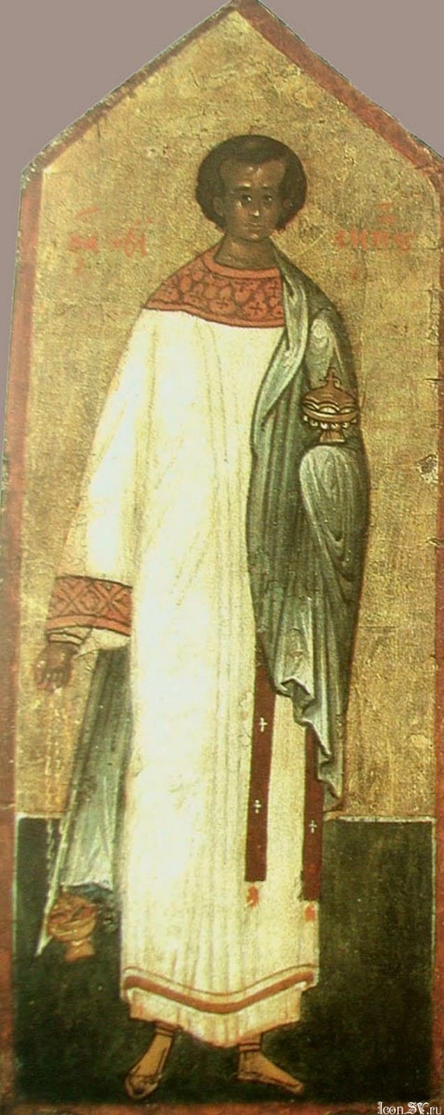 Russian icon of the 16th century showing Saint Philip the deacon, in Moscow
