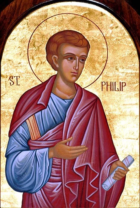 Saint Philip the deacon, icon or devotional image showing him as a deacon