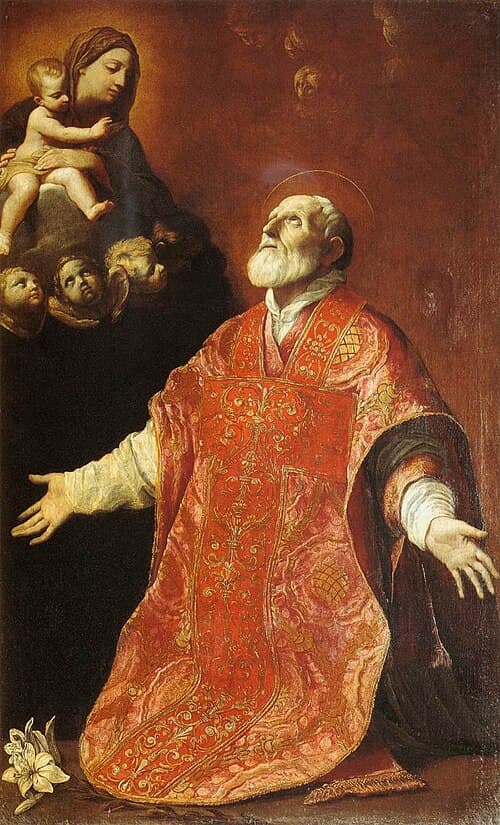 Saint Philippe Néri en extase, peinture de Guido Reni