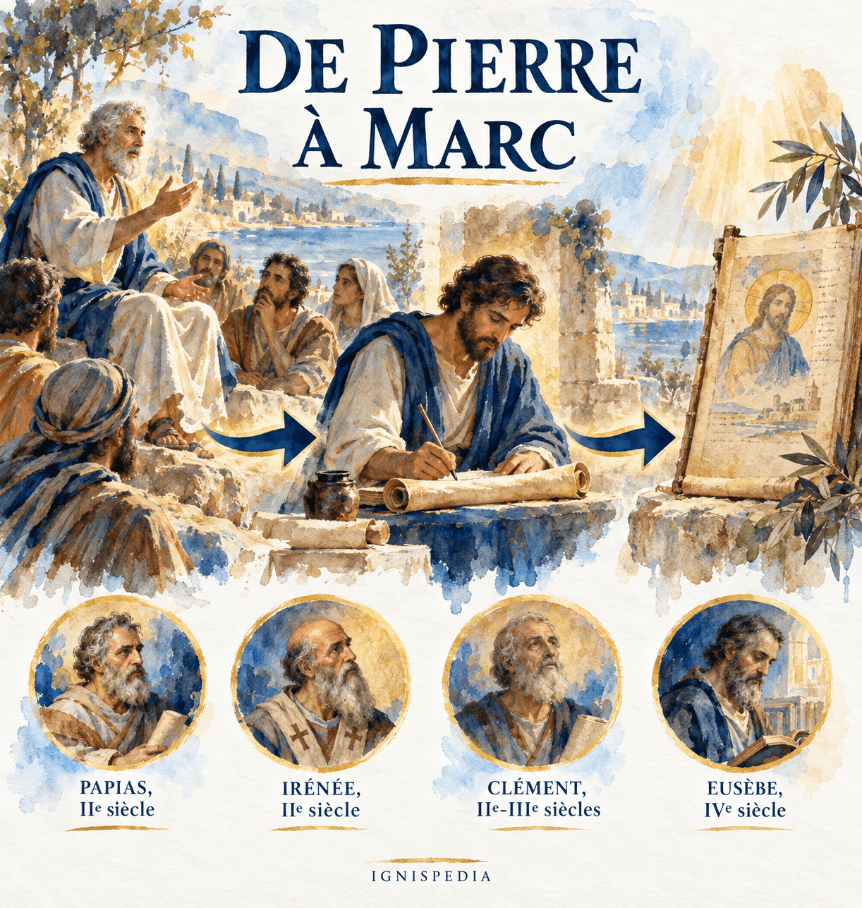 De la prédication orale de Pierre à l'Évangile écrit par Marc et aux témoignages anciens