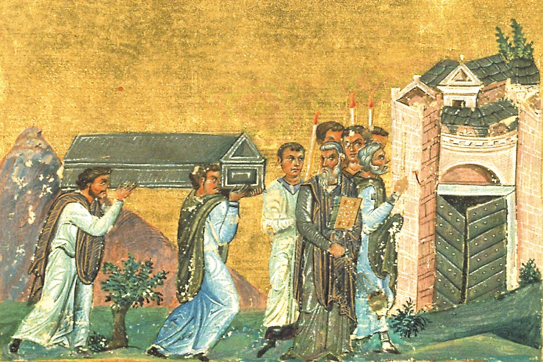 Antakyalı Aziz İgnatius'un naaşının nakli, Bizans minyatürü