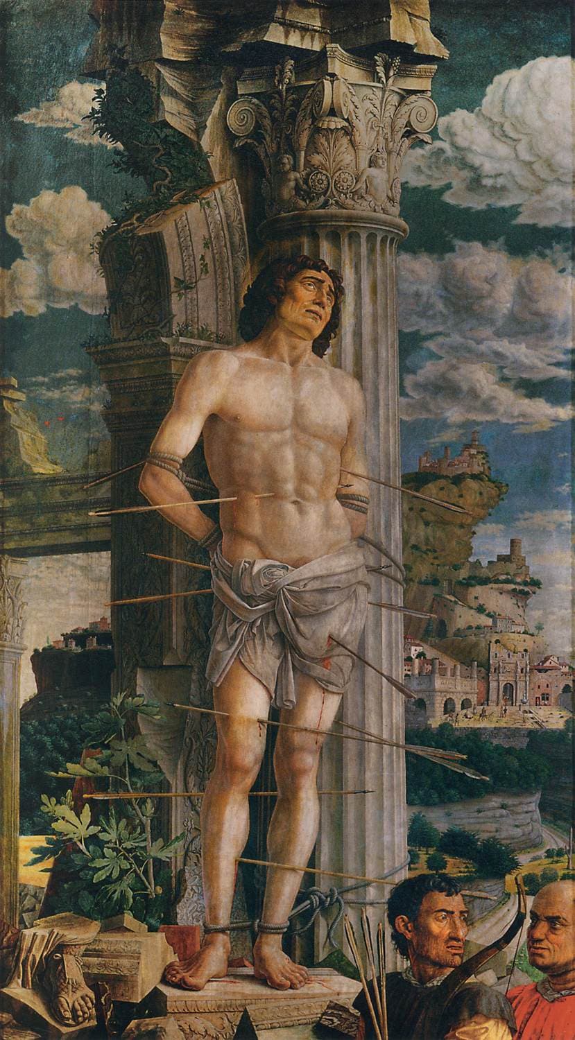 Saint Sébastien par Andrea Mantegna, vers 1480, musée du Louvre