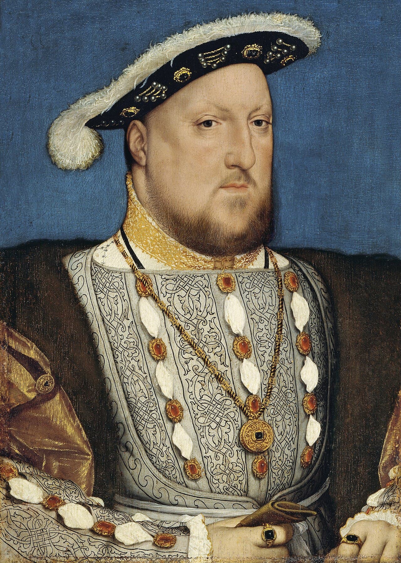 Henry VIII, portrait by Hans Holbein the Younger, c. 1537