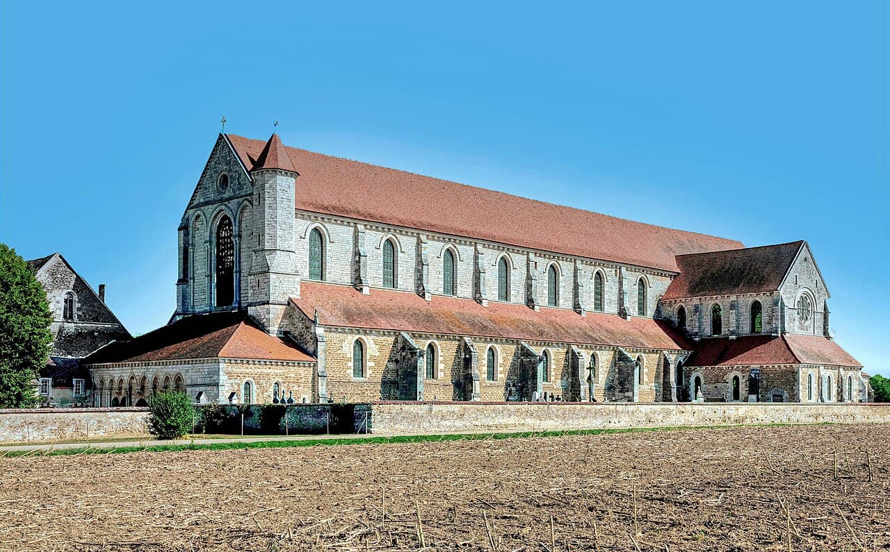 The Cistercian abbey church of Pontigny, Becket's first refuge in exile