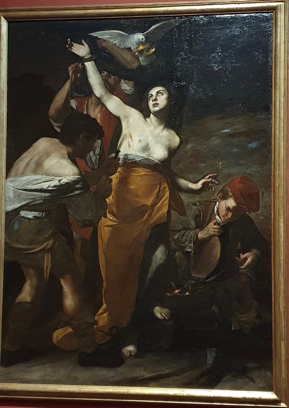 Le Martyre de sainte Agathe, tableau attribué à Massimo Stanzione