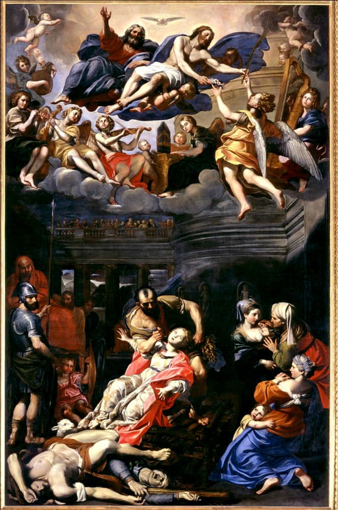 The martyrdom of Saint Agnes by Domenichino