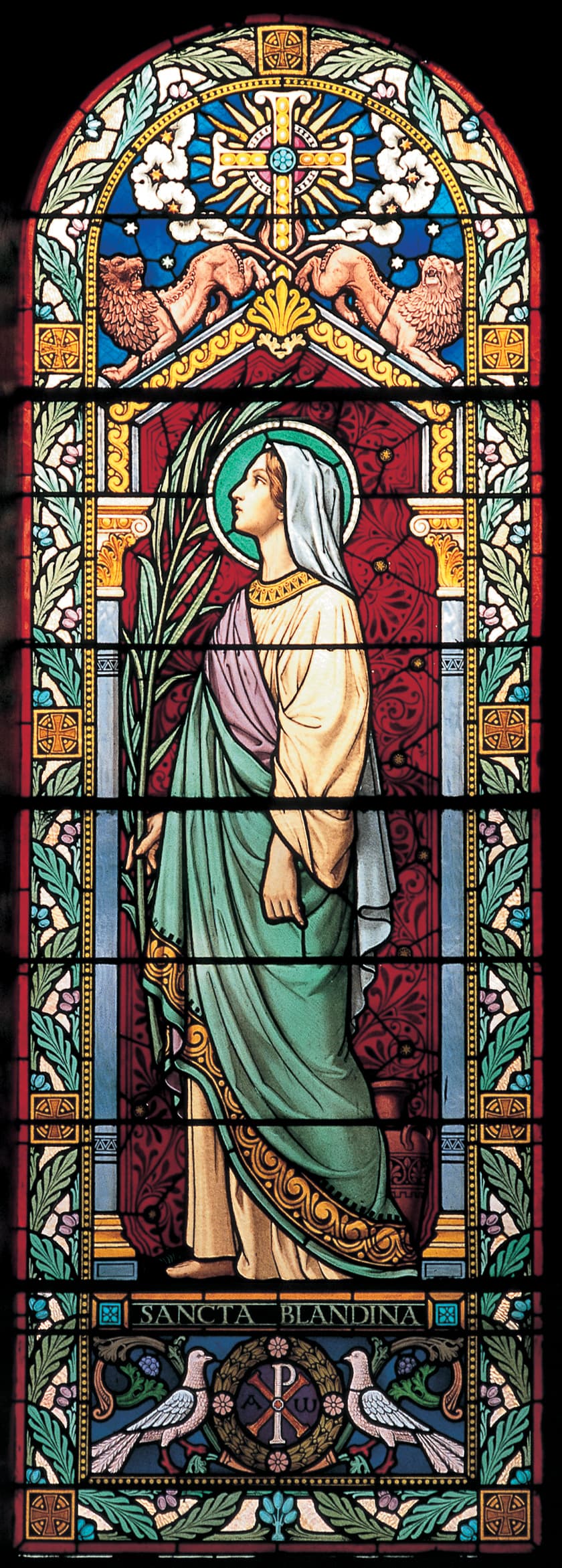 Vetrata di santa Blandina nella chiesa di Sant'Ireneo a Lione