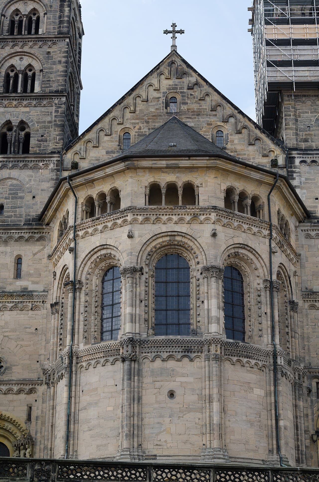 A catedral de Bamberg vista de leste, sepultura de Santa Cunegundes