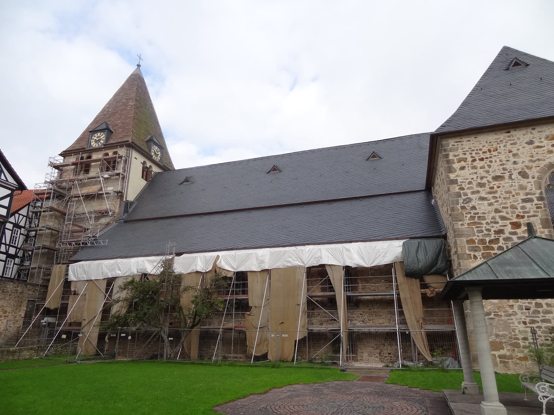 The abbey church at Kaufungen, a foundation associated with Saint Cunigunde