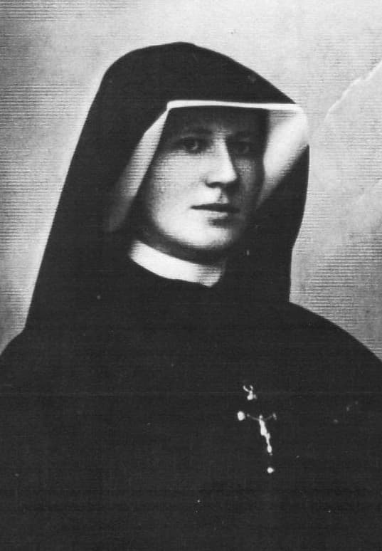 Saint Faustina Kowalska in her religious habit, photographed in 1931