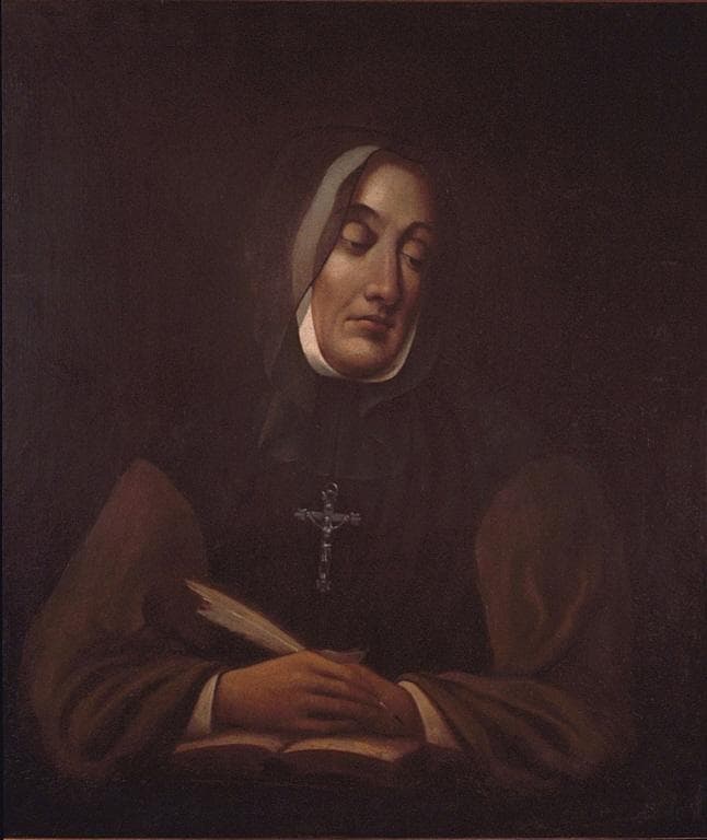 Posthumous portrait of Marguerite d'Youville by James Duncan, kept at the McCord Stewart Museum