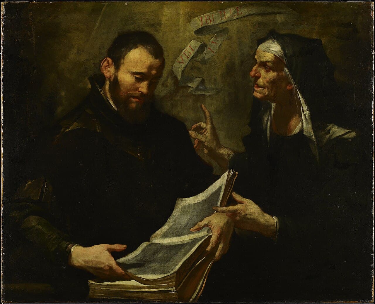 Sant'Agostino e sua madre santa Monica, quadro di Gioacchino Assereto