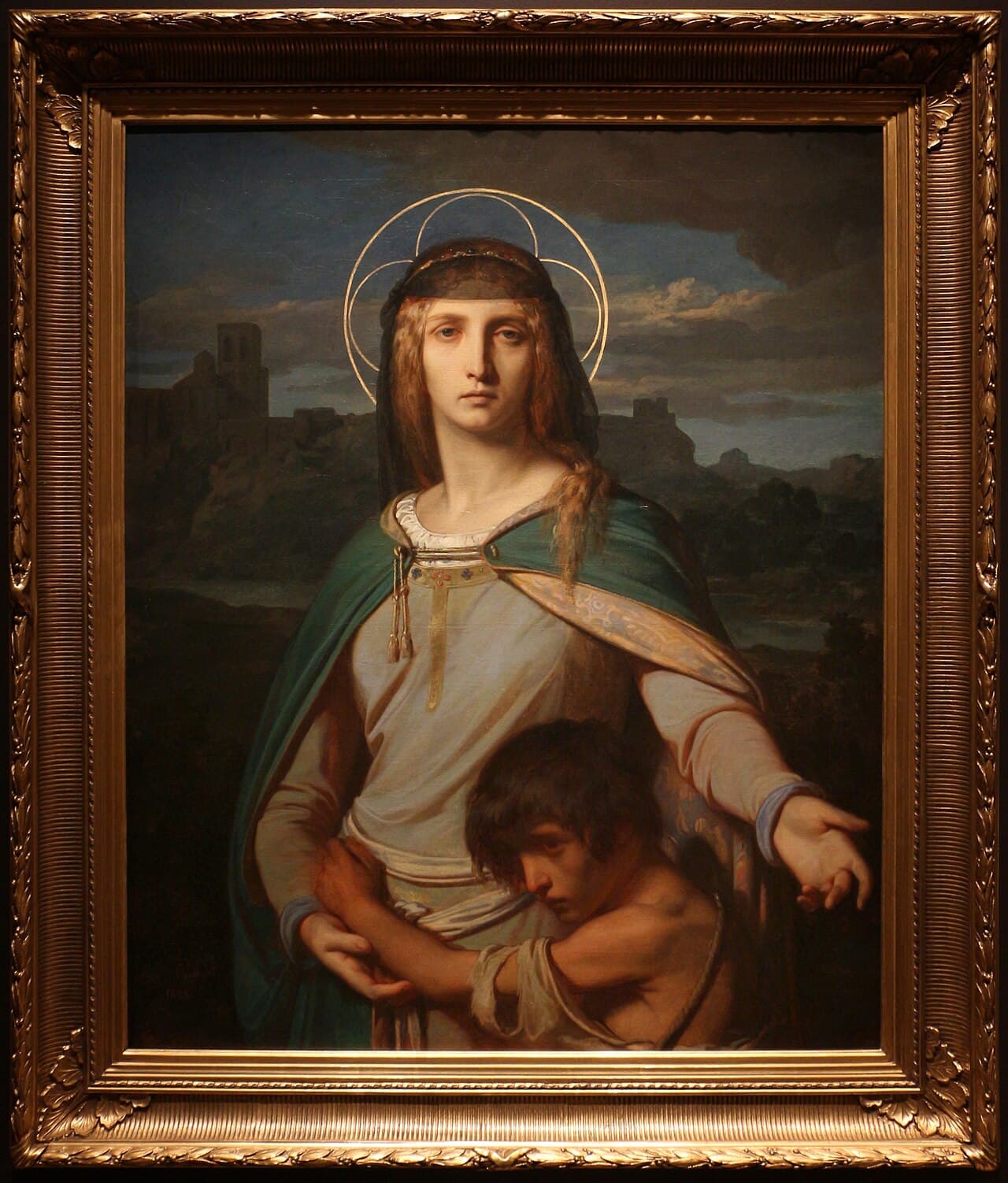 Santa Monica in preghiera in un paesaggio, quadro di Alexandre Cabanel