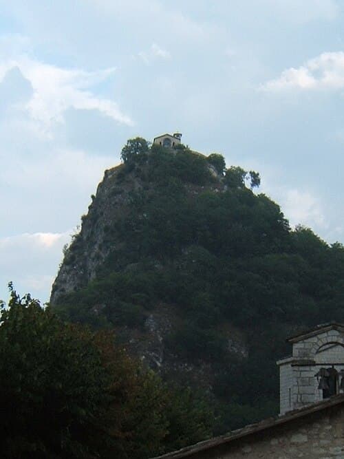 O Rochedo de santa Rita em Roccaporena.