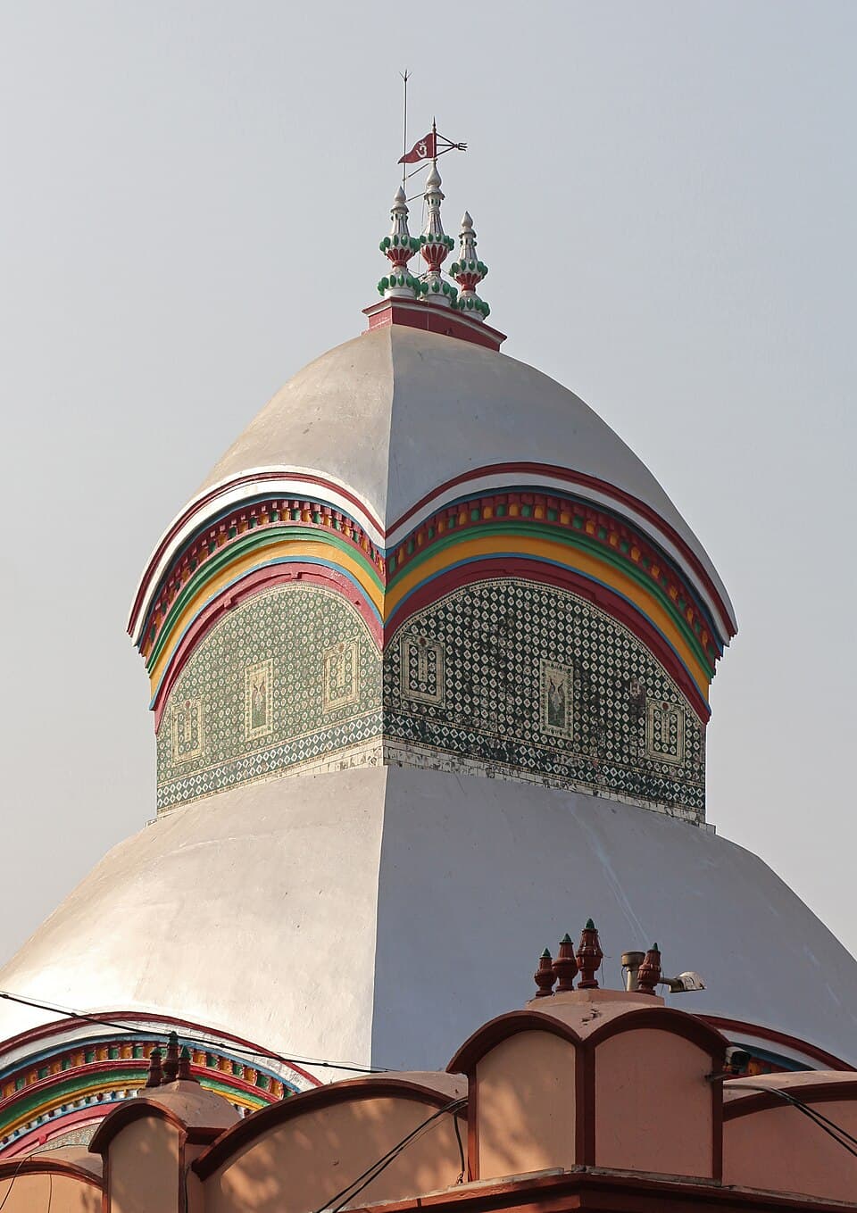 Cima del tempio indù di Kâlî a Kalighat, Calcutta