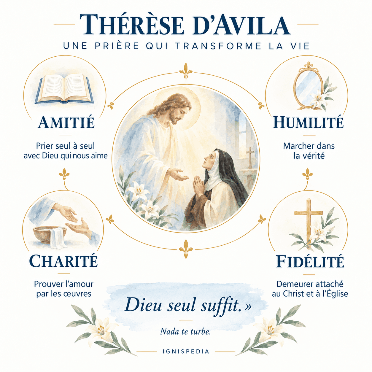 Amitié avec Dieu, humilité, charité et fidélité dans la spiritualité thérésienne