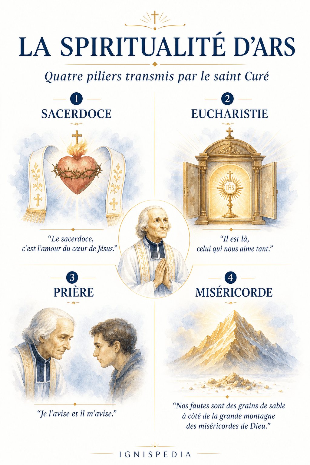The four pillars of the spirituality of Ars