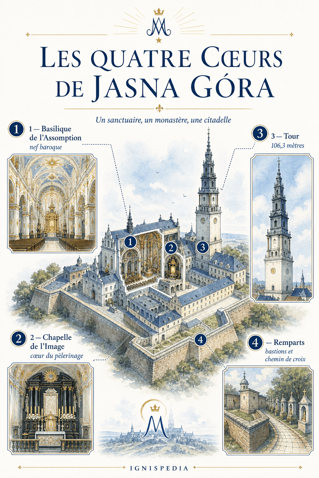 Guide illustré de la basilique, de la chapelle, de la tour et des remparts de Jasna Góra