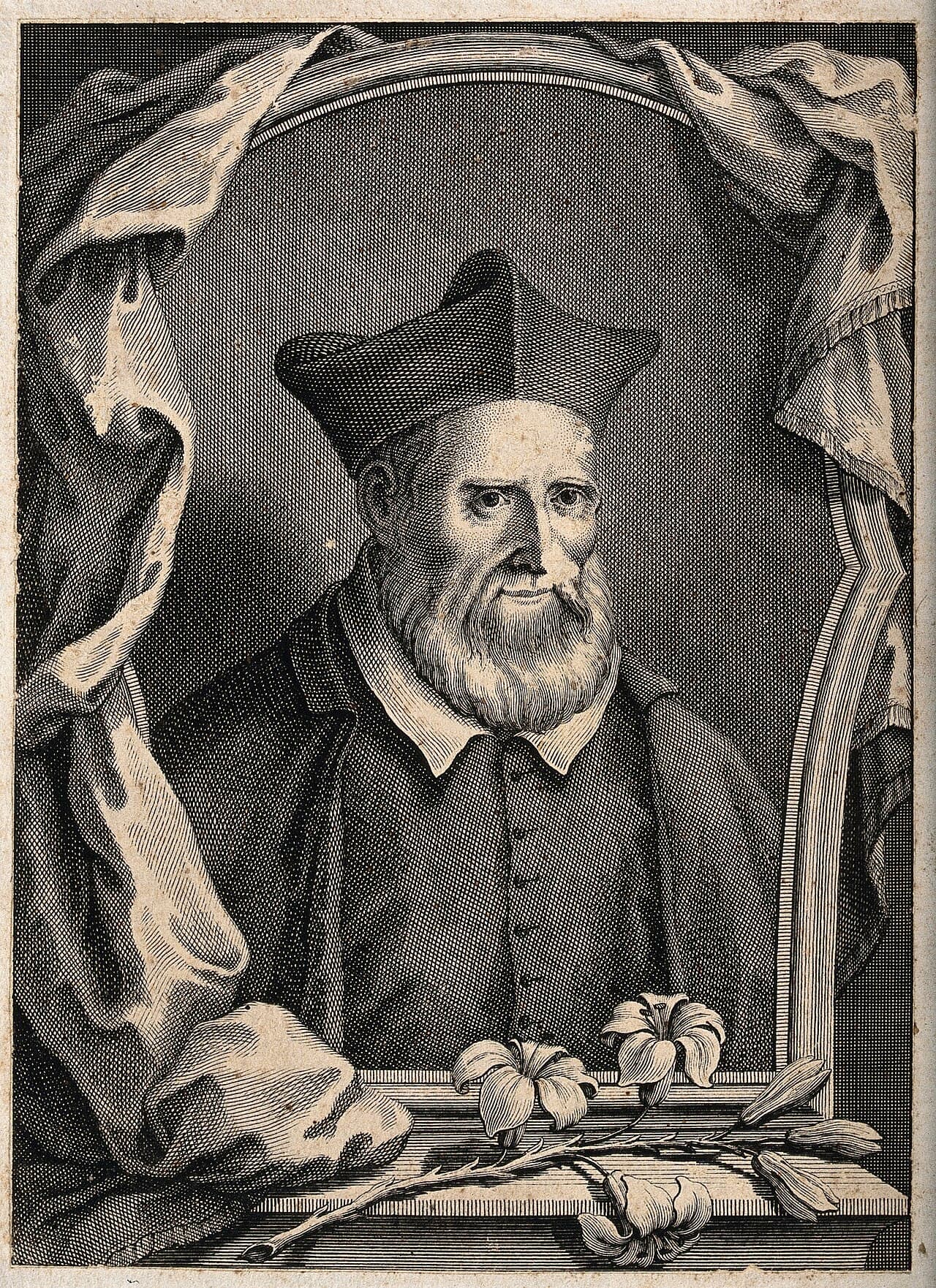 Line engraving of Saint Philip Neri