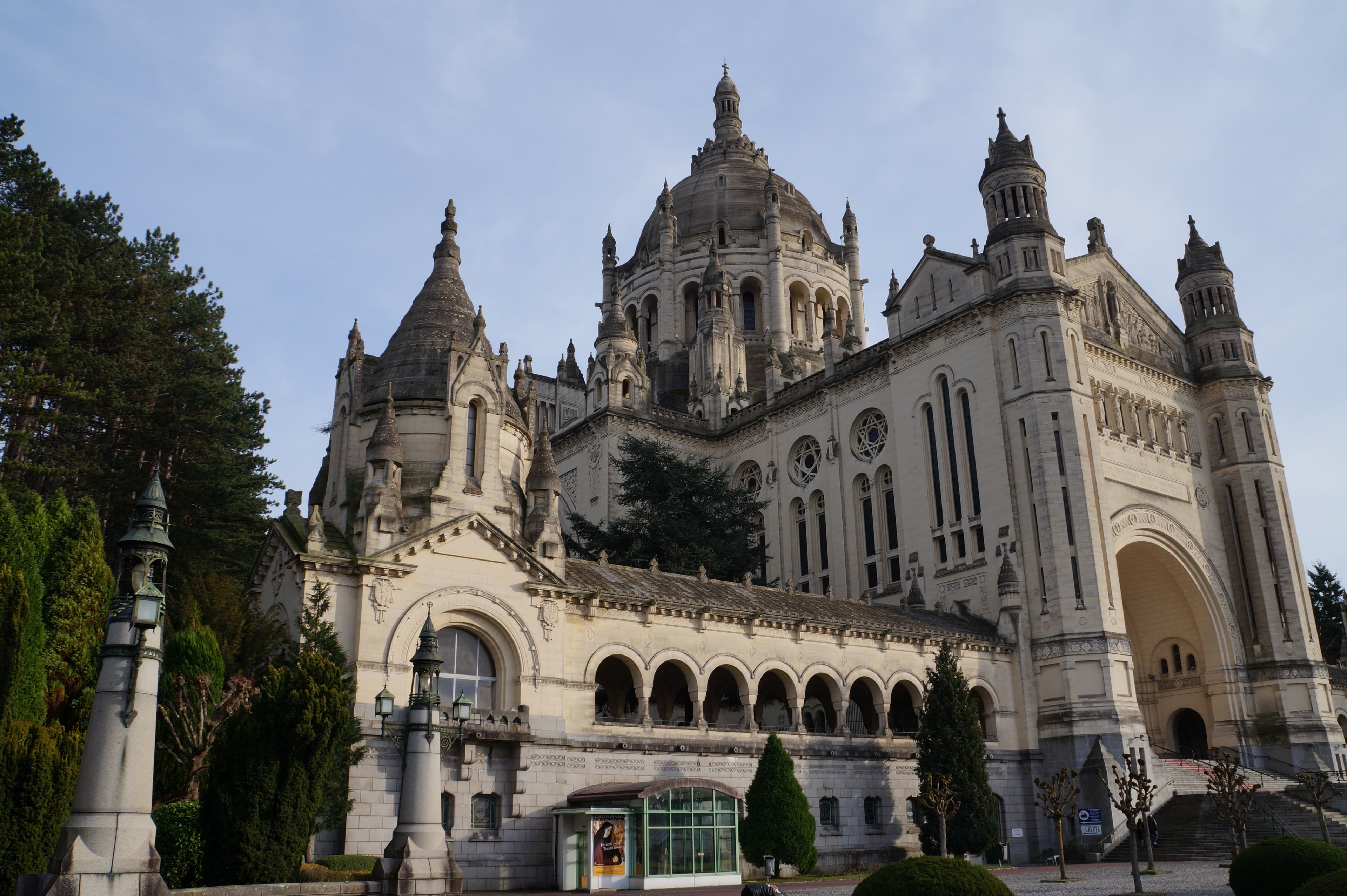 Facade and dome of the Basilica of Saint Thérèse of Lisieux