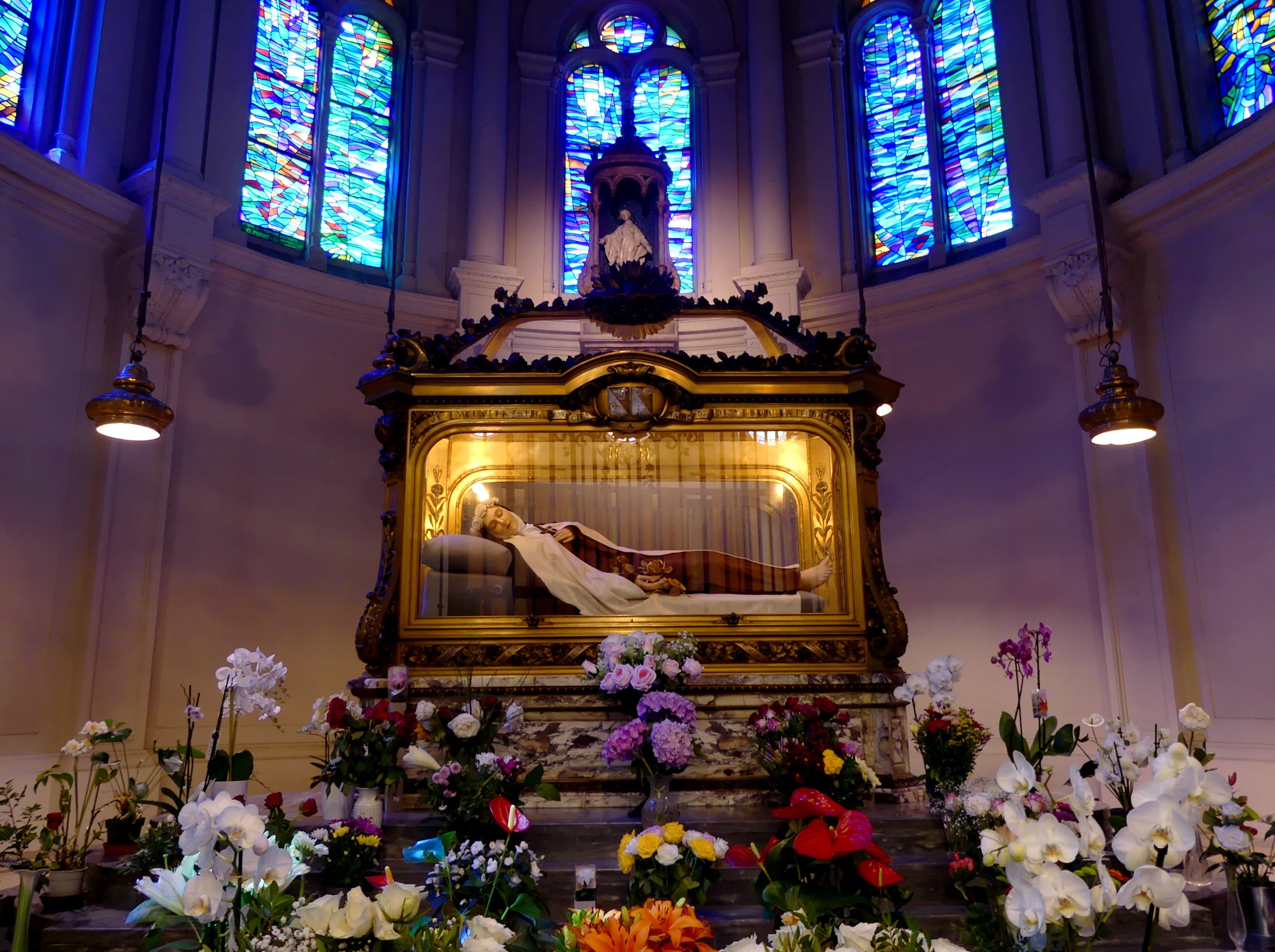 The shrine of Saint Thérèse and the Virgin of the Smile at the Carmel of Lisieux