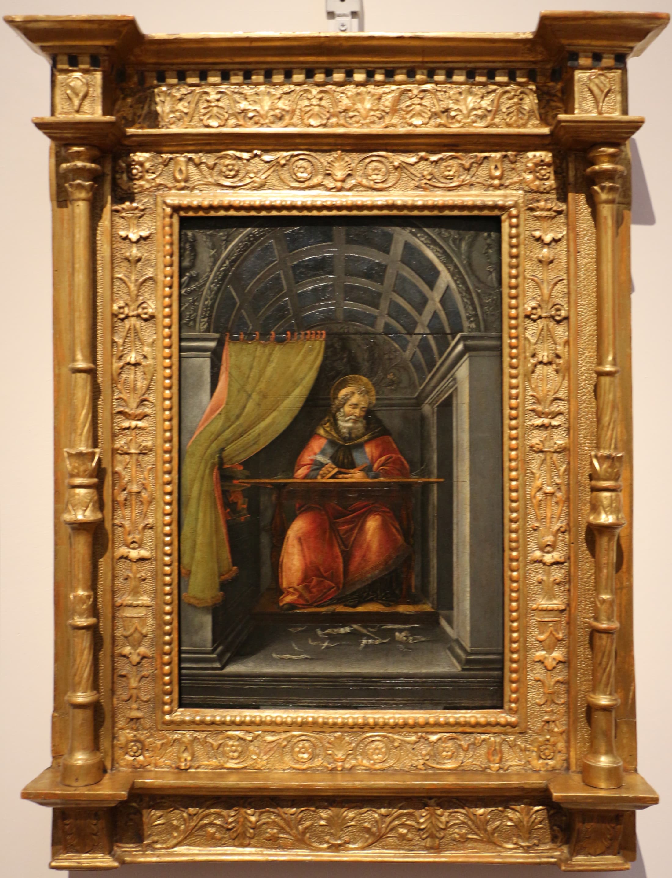 Święty Augustyn w pracowni, obraz Sandra Botticellego, Galeria Uffizi