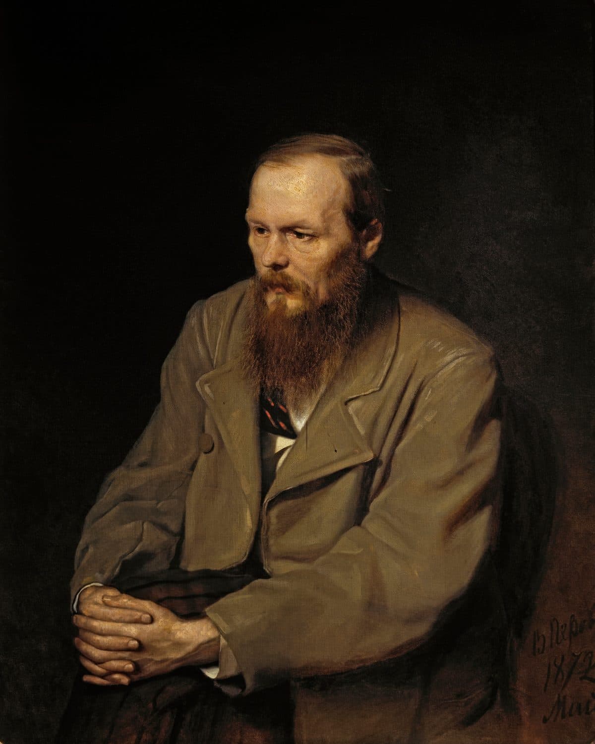 Portrait of Fyodor Dostoevsky painted in 1872