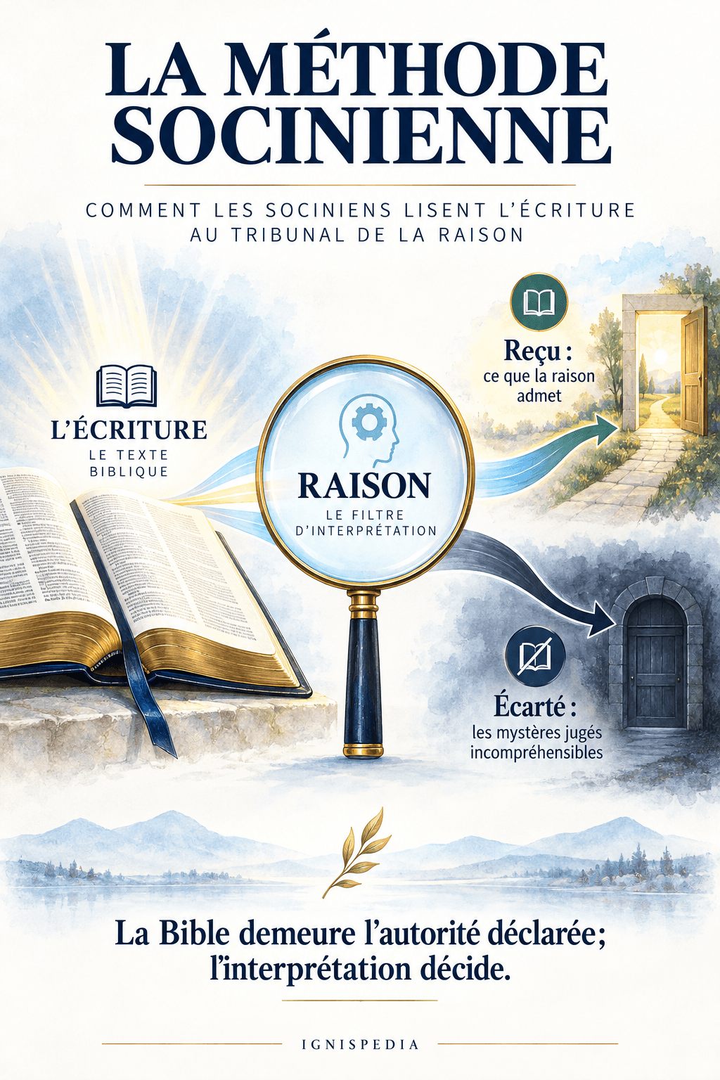 La méthode socinienne de lecture de l'Écriture à travers la raison