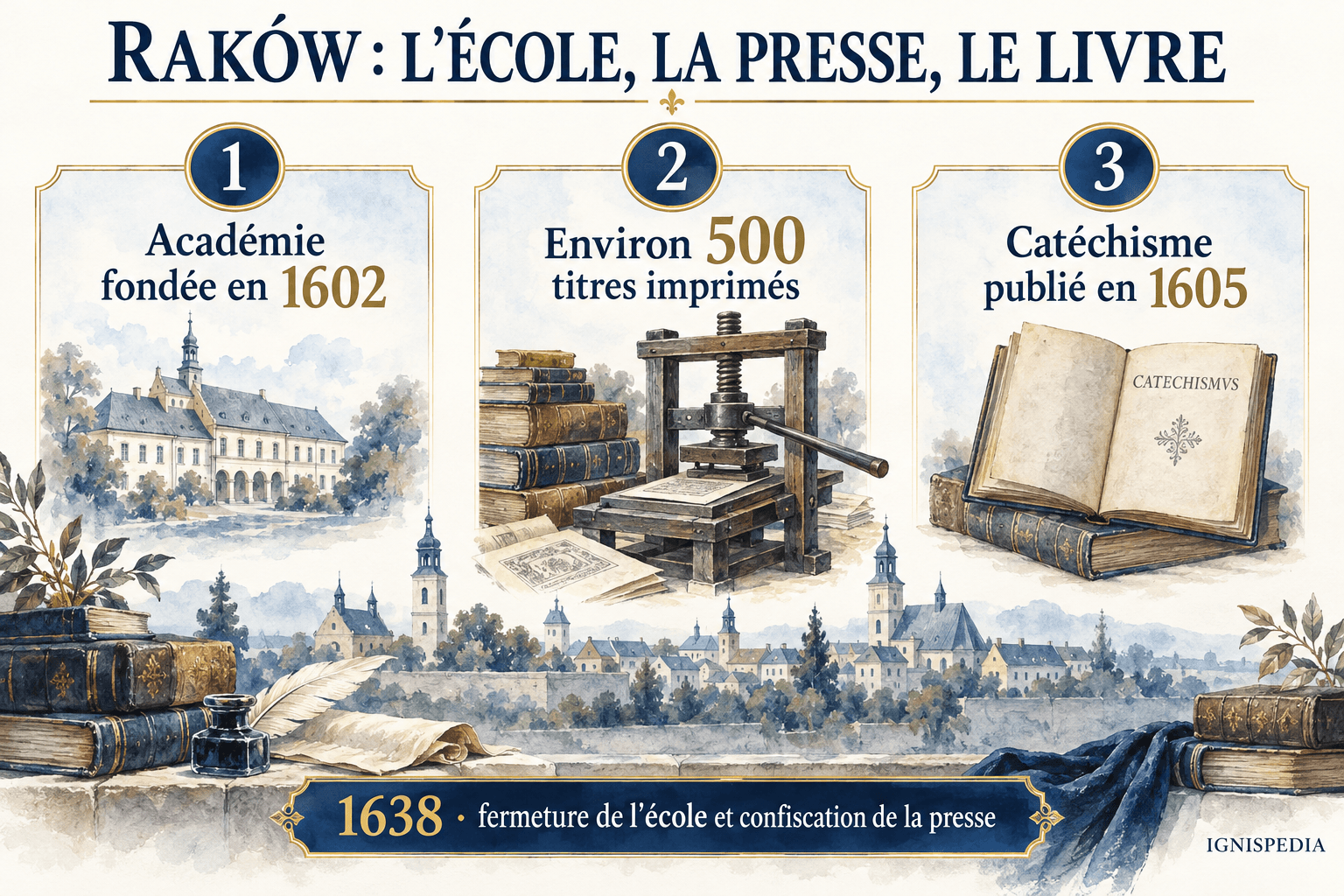 L'académie, l'imprimerie et le catéchisme de Raków entre 1602 et 1638