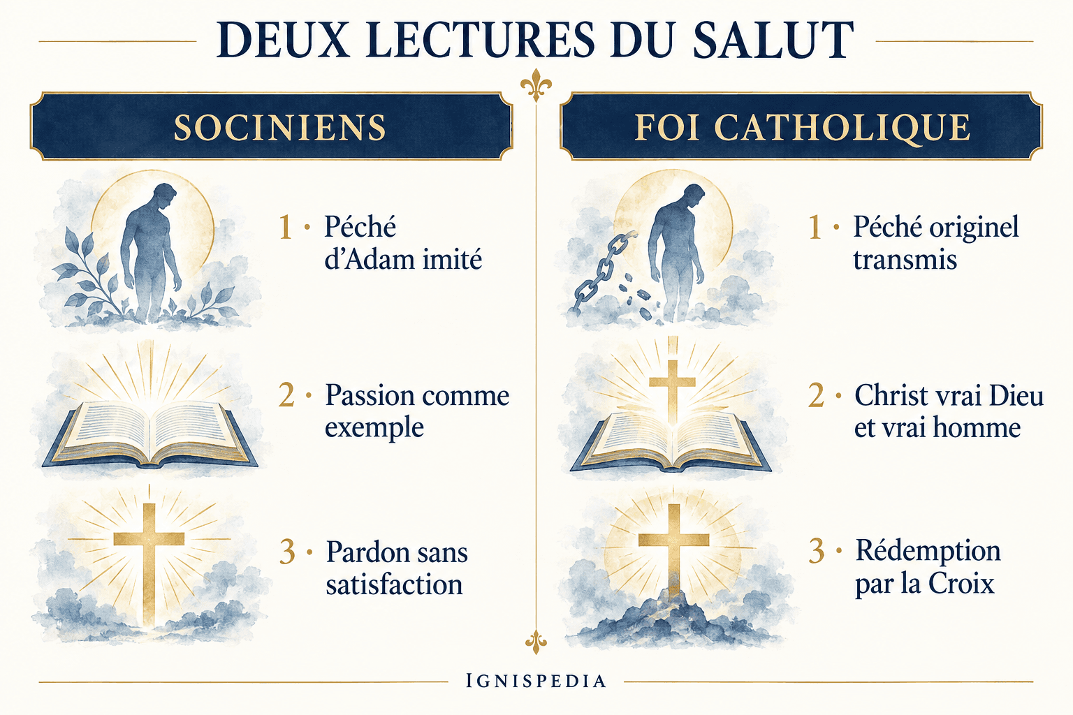 Comparaison entre les doctrines socinienne et catholique du péché et de la rédemption