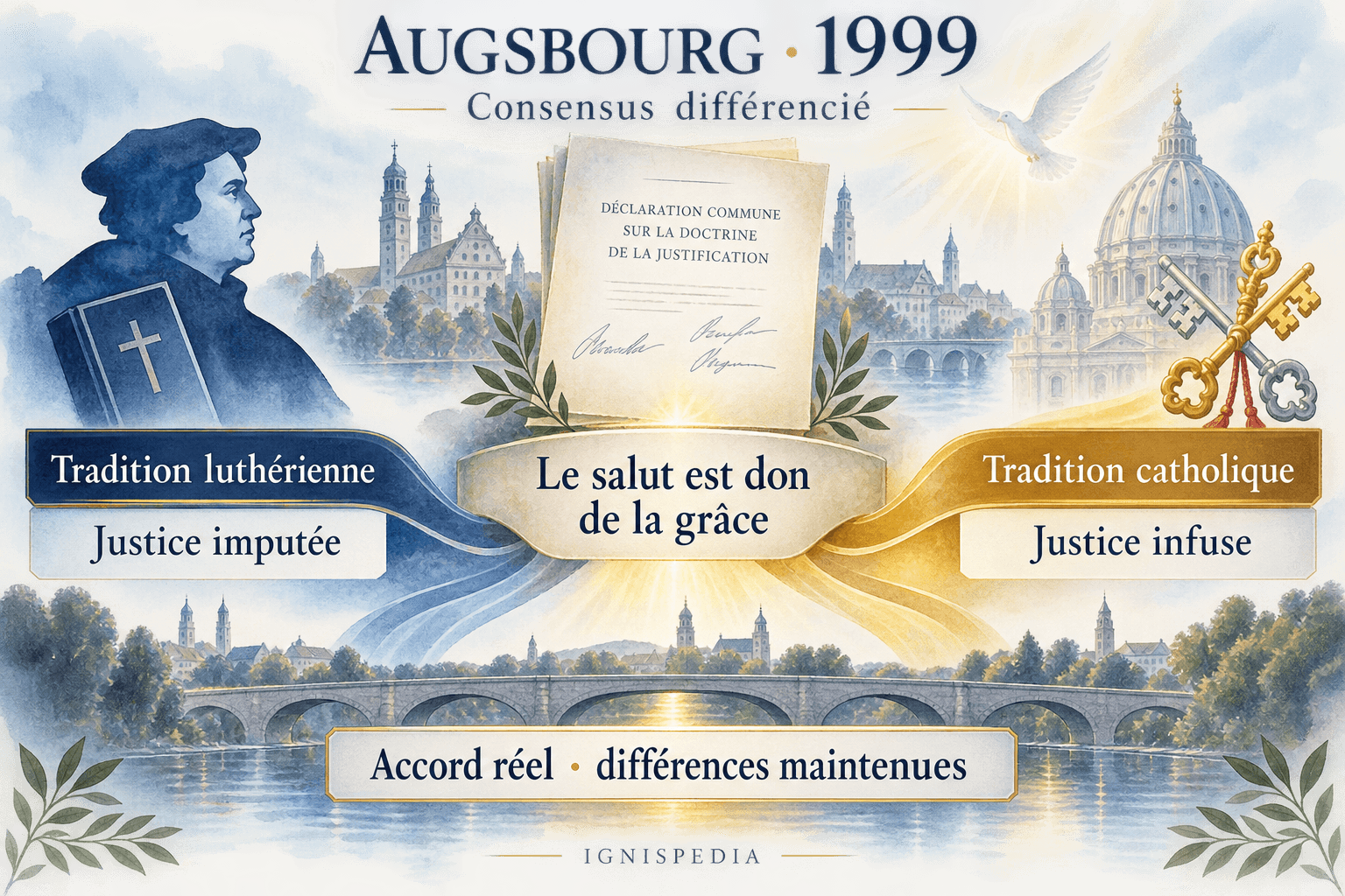 1999 Augsburg anlaşması: kurtuluş lütfun armağanıdır, doktrinsel farklılıklar korunmuştur