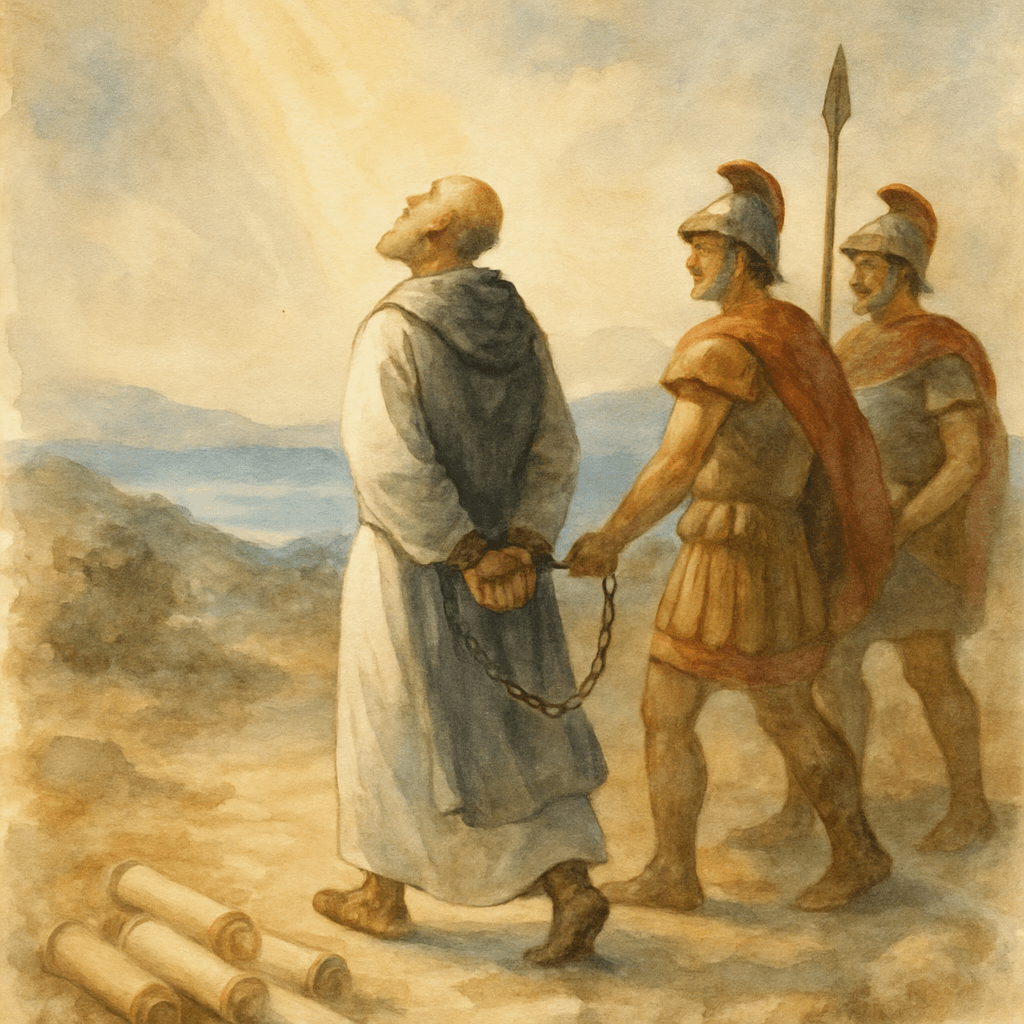 Santo Inácio de Antioquia e a hierarquia tripartida (bispo, presbíteros, diáconos) por volta de 110