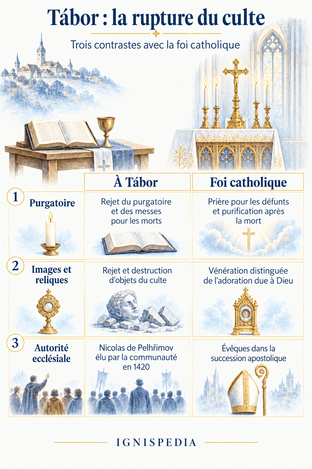 Confronto su purgatorio, immagini e autorità ecclesiale a Tábor e nella fede cattolica