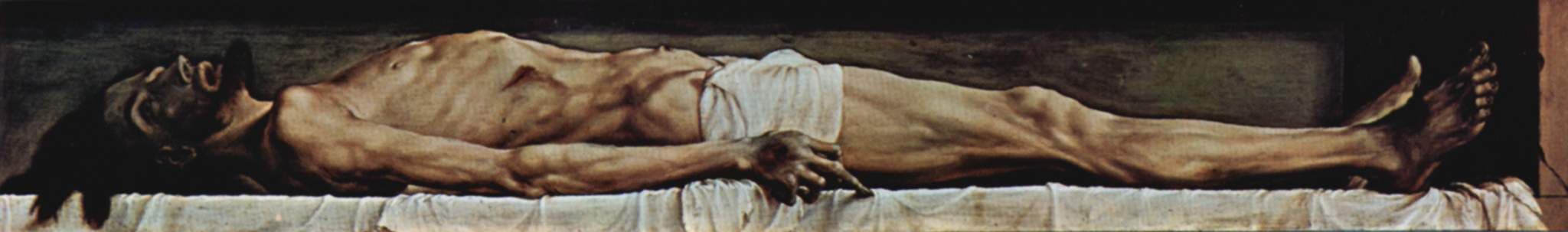 Der tote Christus im Grab, Gemälde von Hans Holbein dem Jüngeren