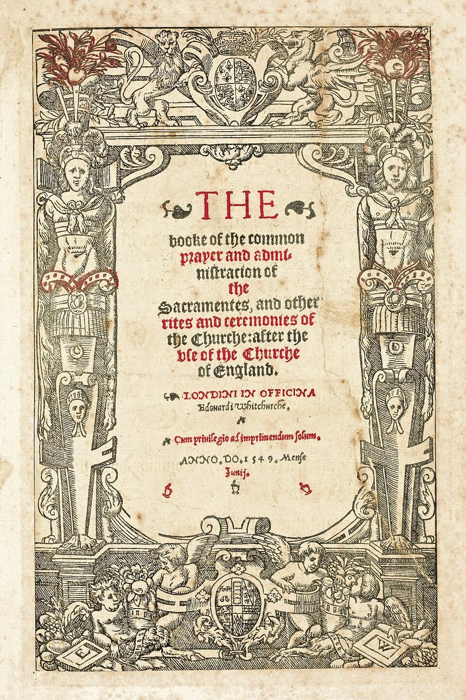 Title page of the 1549 Book of Common Prayer